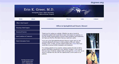 Desktop Screenshot of drgreer.org