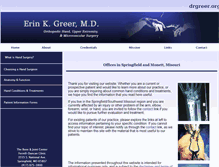 Tablet Screenshot of drgreer.org